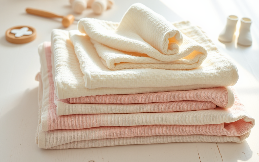 Die besten Stoffe für Babyhandtücher und -waschlappen: Musselin, Baumwolle oder Bambus?