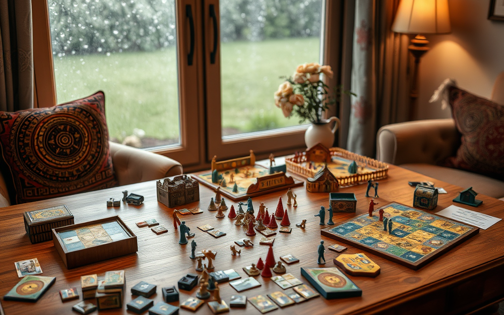 Familienspaß an Regentagen: Die besten Strategiespiele für Jung und Alt